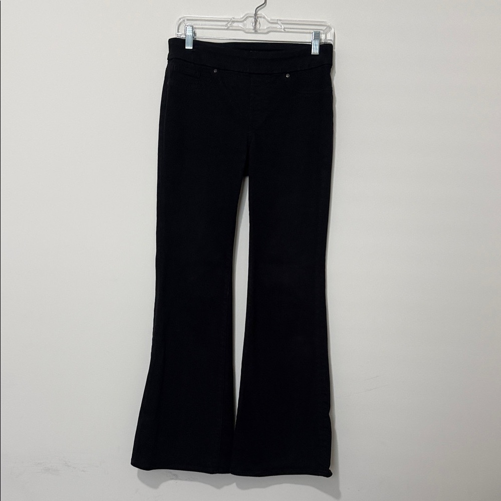 Chicos Pullon Flare Jeans, Black, size 00, (2)